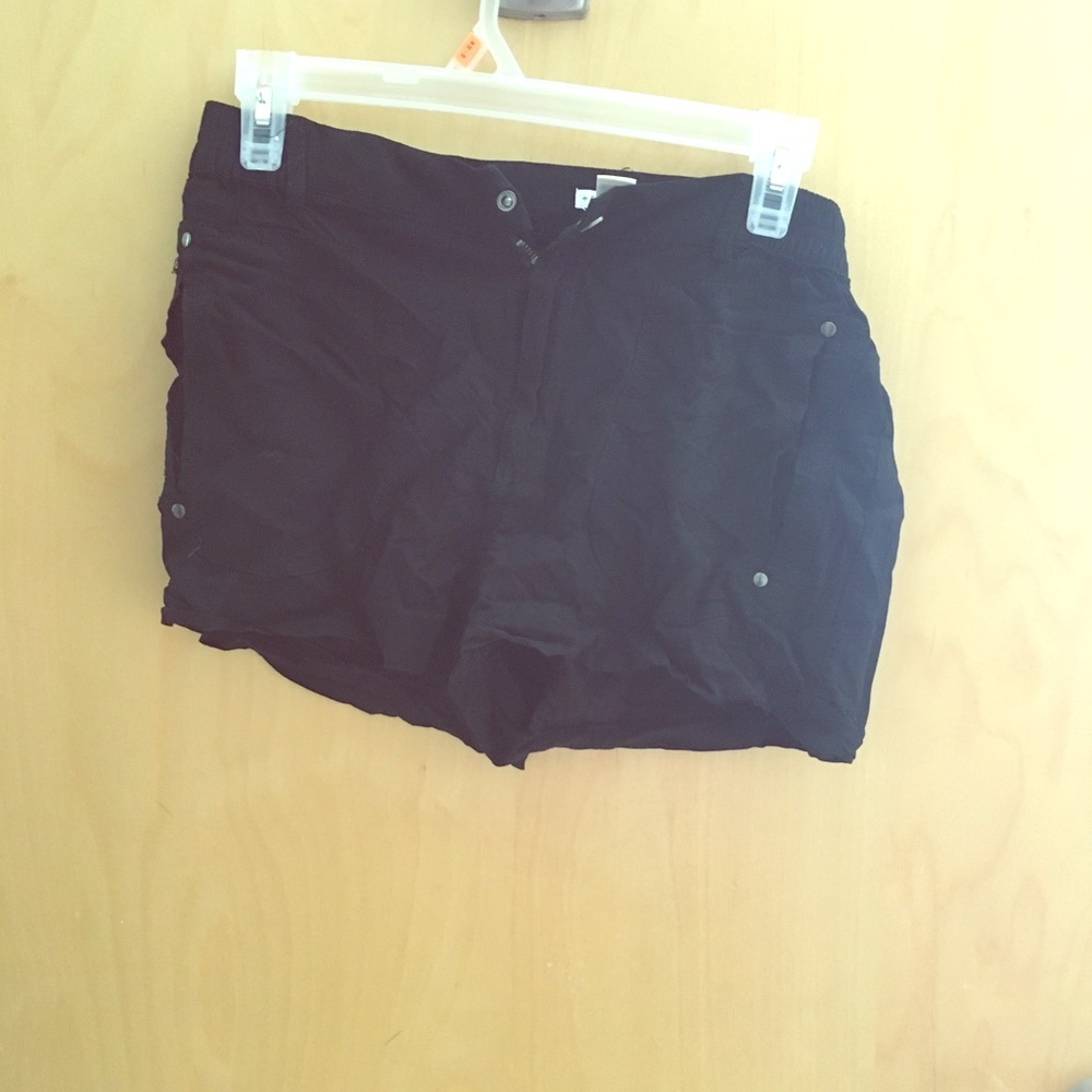 Black stretch shorts